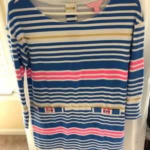 Lilly Pulitzer Lena tiki striped shift XS
